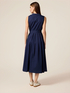 Robe midi en popeline avec ceinture image number 1