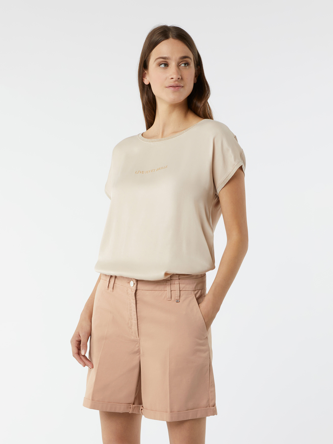 Shorts in drill di cotone image number 0