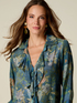 Bluse mit Fantasiemuster und Volants image number 1