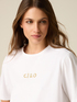 T-shirt boxy en coton avec broderie bijou image number 2