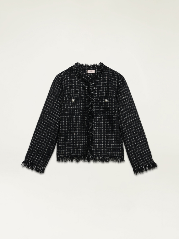Boxy-Jacke aus Tweed