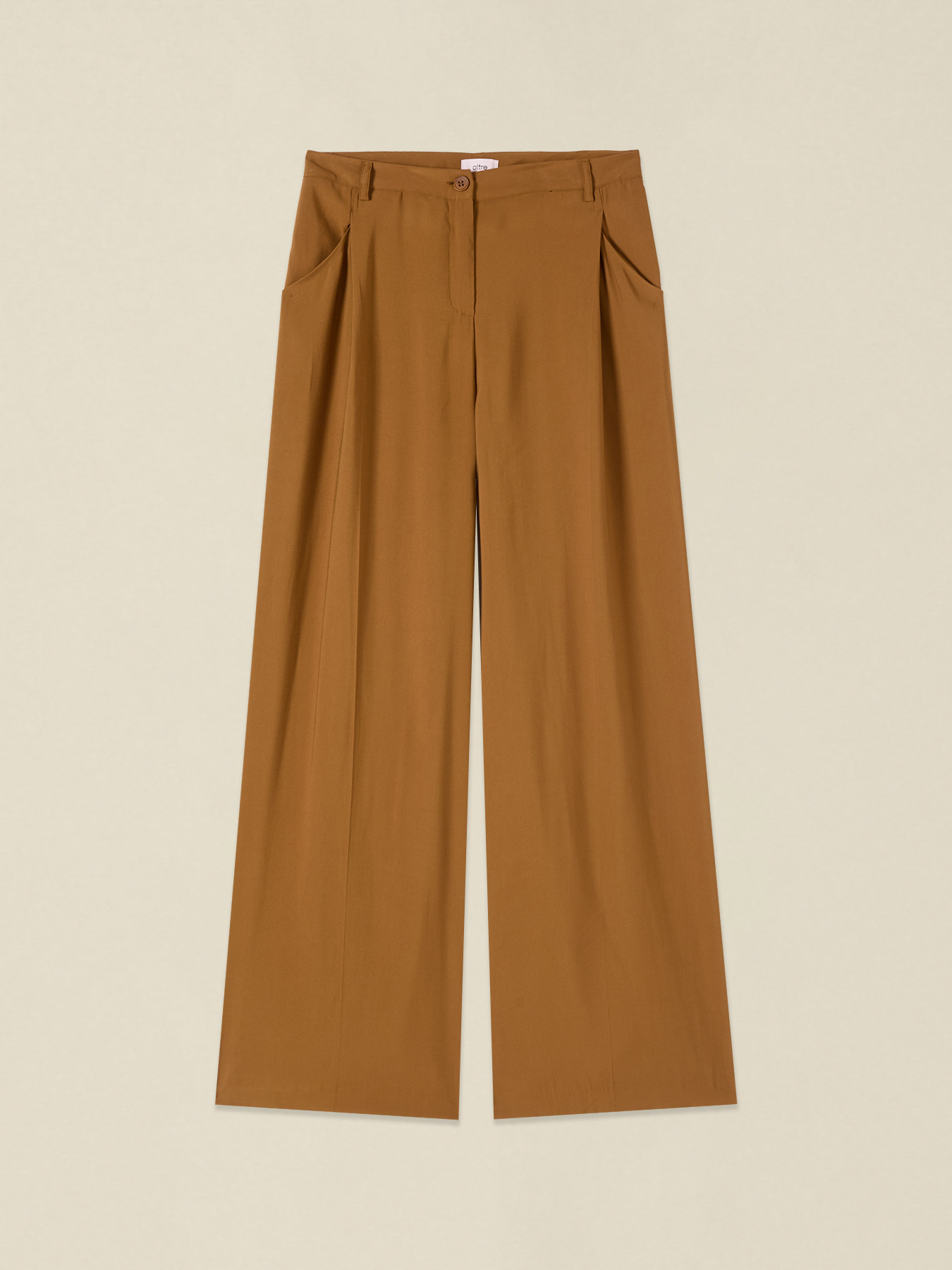 Pantalon palazzo m&eacute;lange viscose image number 4