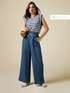Tencel palazzo trousers image number 0