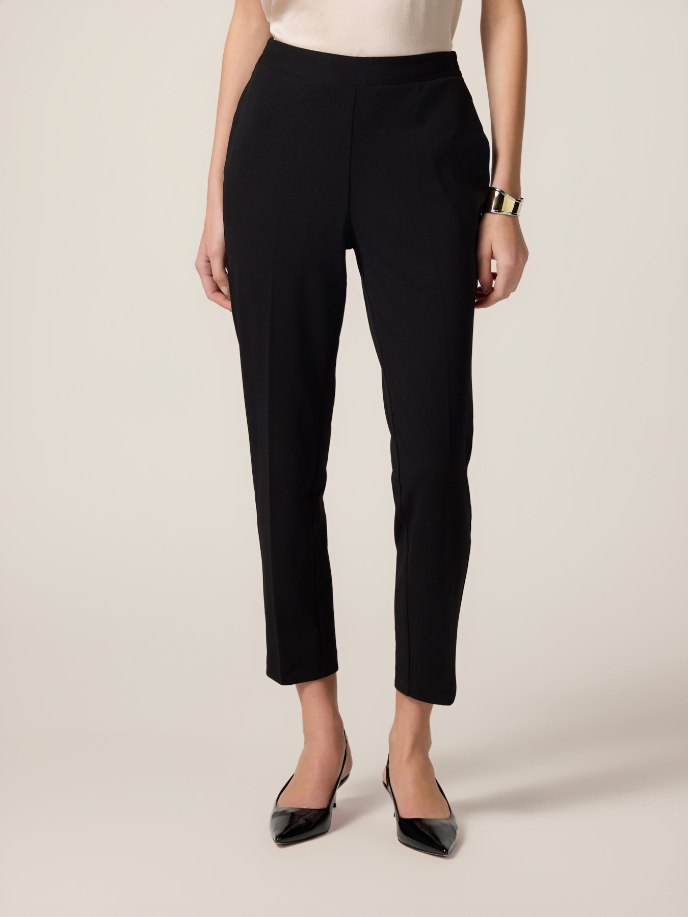 Scuba fabric joggers image number 3