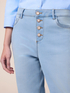 Stone-washed boyfriend jeans with jewel buttons image number 2