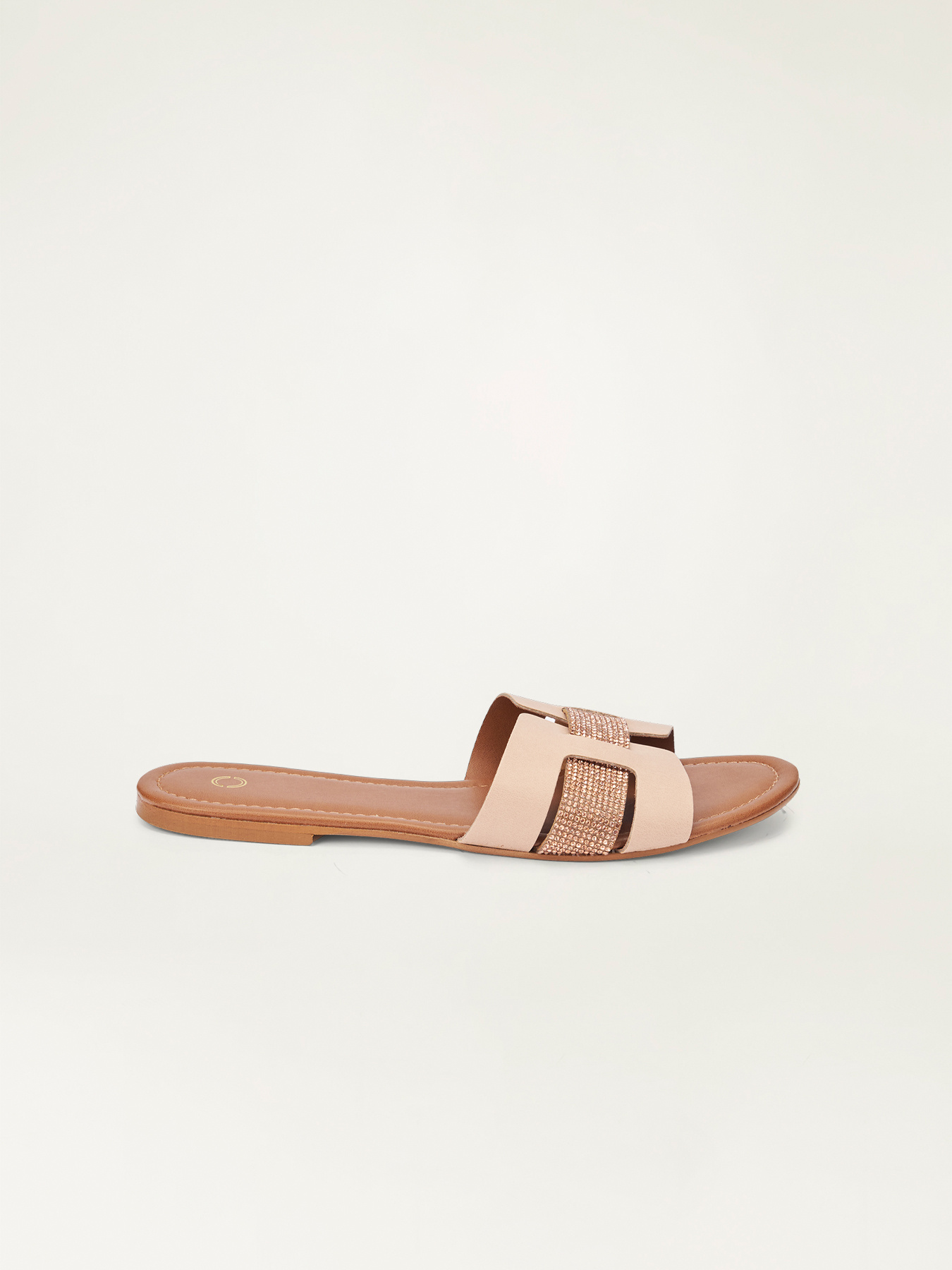 Flache Pantoletten mit Mikrokristallen image number 2