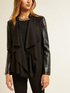 Veste bi-mati&egrave;re effet cuir image number 3