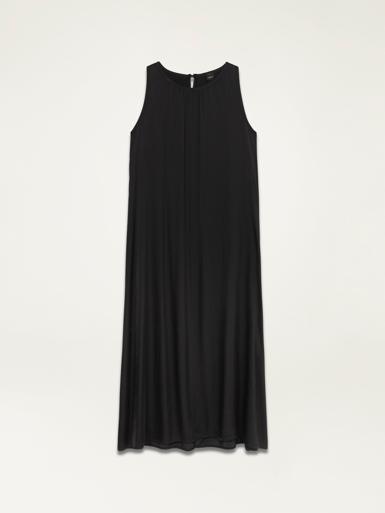 Langes Kleid aus Viskose-Satin image number 4