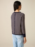 Striped sweater with buttons on the back image number 1