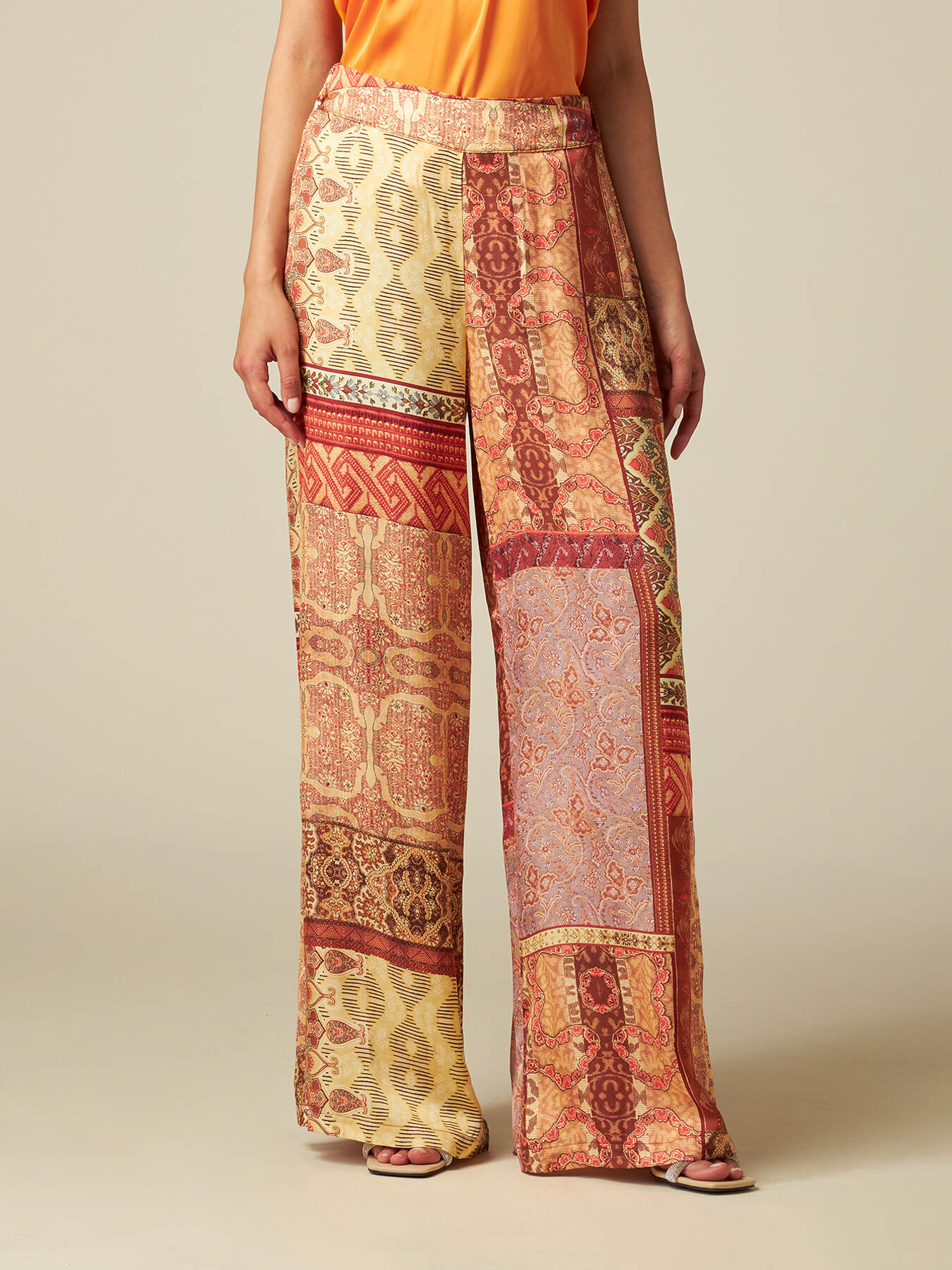 Pantaloni palazzo fantasia image number 2