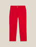 Pantalones chinos de raso de algod&oacute;n image number 4