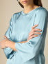 Three-quarter sleeve satin blouse image number 2