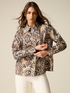 Patterned satin shirt image number 0