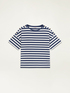 T-Shirt aus gestreiftem Baumwoll-Mischgewebe image number 3