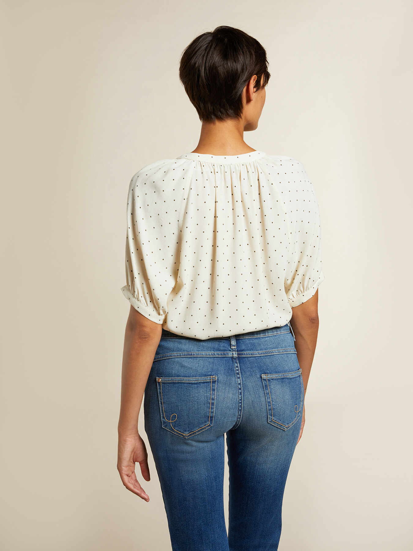 Camicia a pois in eco-viscosa image number 2