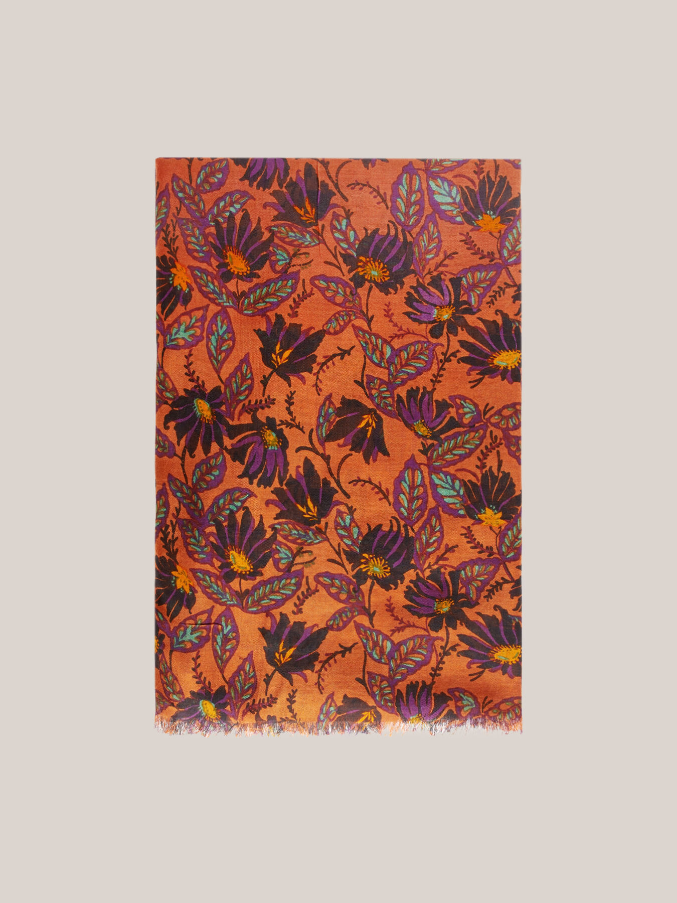 Sciarpa floreale in eco-viscosa image number 1