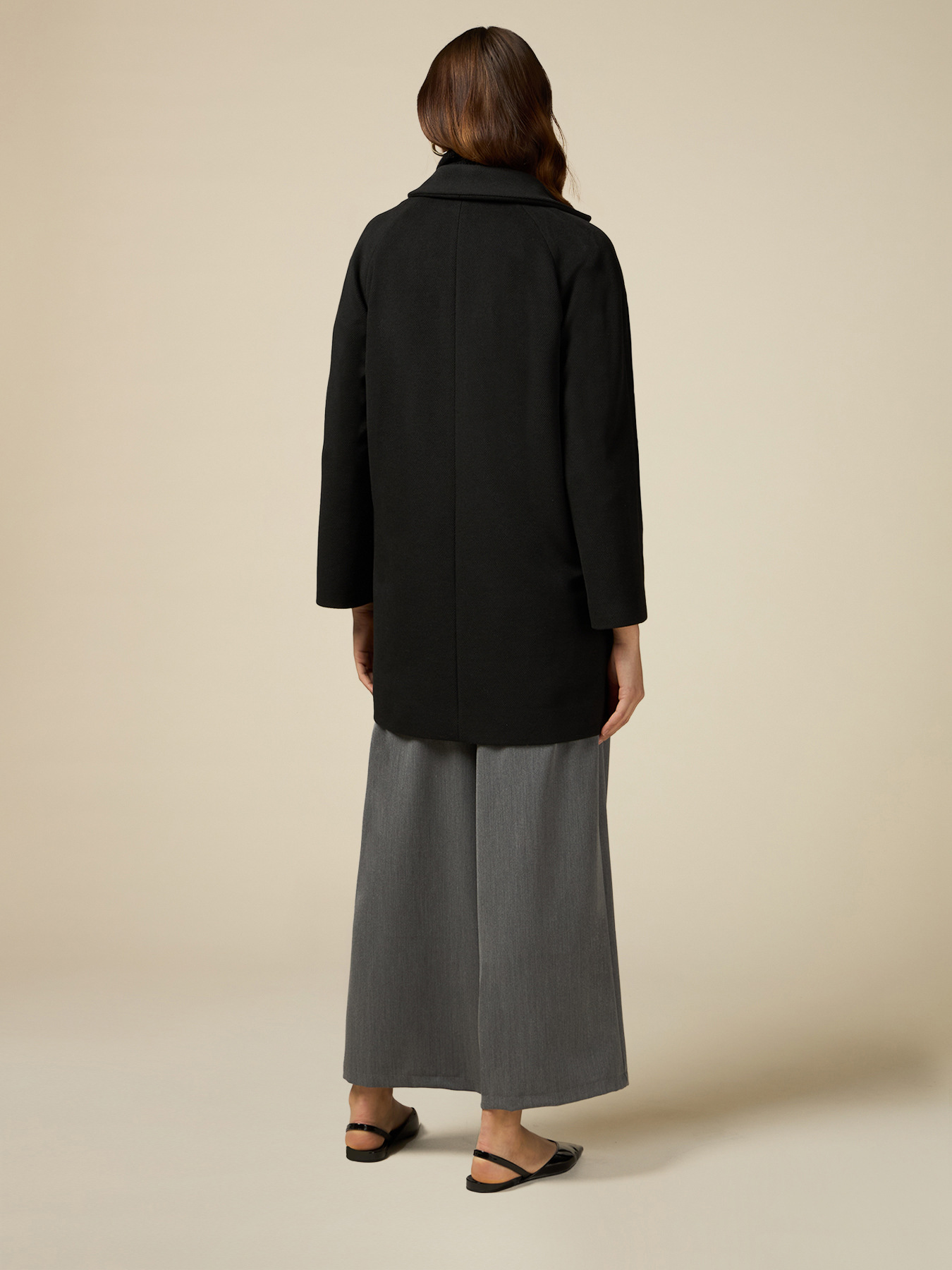 Manteau trap&egrave;ze &agrave; double boutonnage image number 1