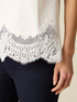 Cotton t-shirt with lace trim image number 2