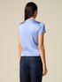 Short sleeve satin blouse image number 1