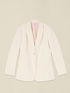 Blazer simple boutonnage avec bouton recouvert image number 3