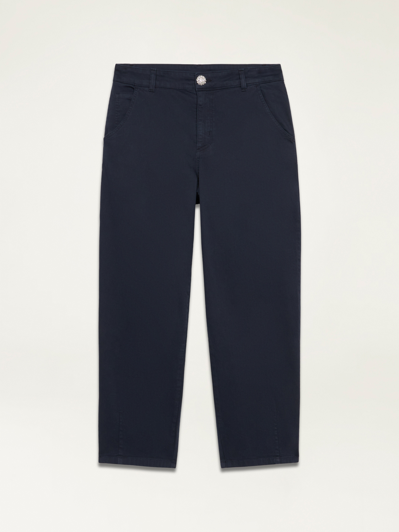 Pantalones boyfit de algod&oacute;n image number 4