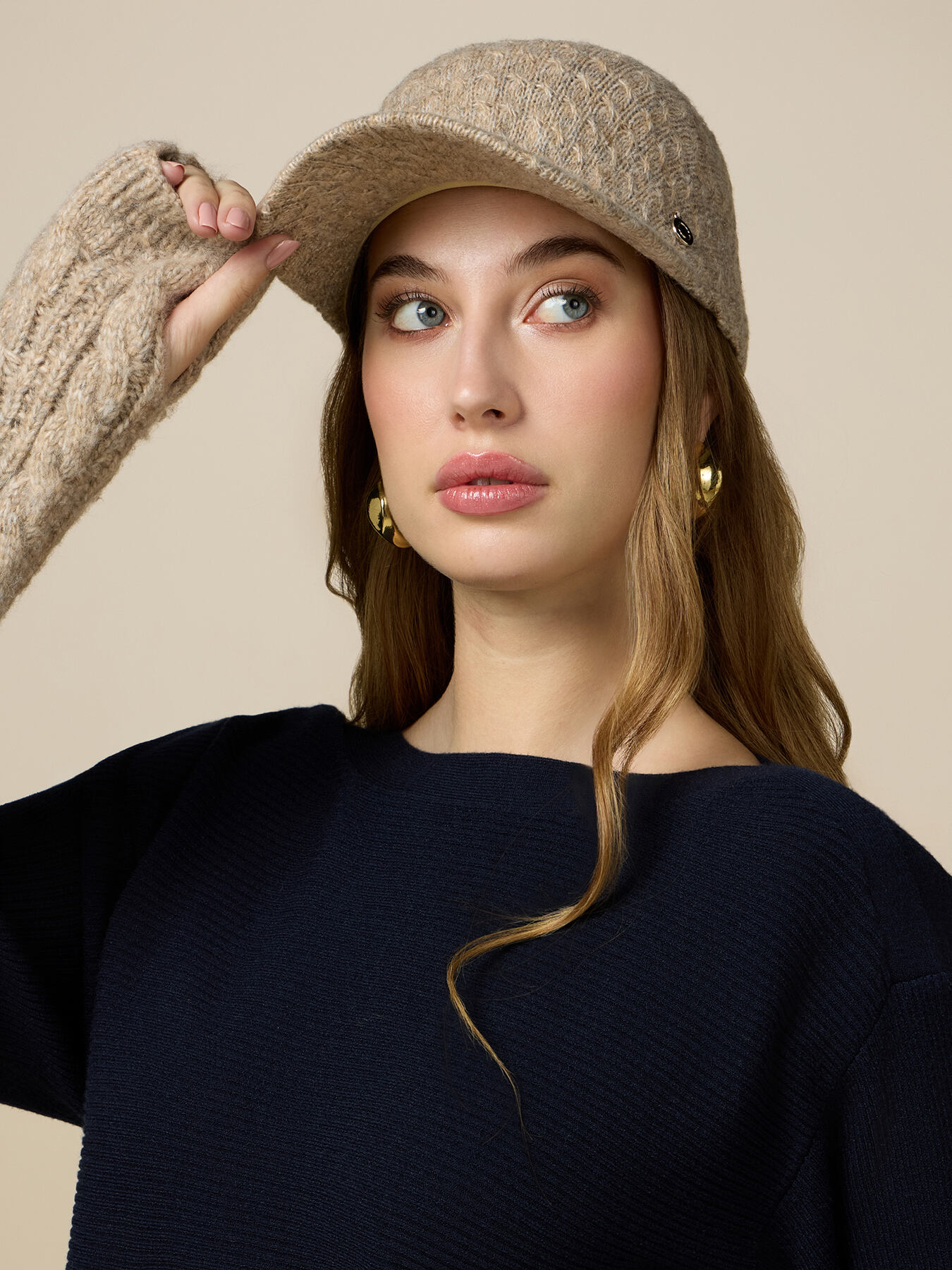 Woolrich Berretto Nero Pon Pon Cappelli Cappello Pon Pon Woolrich