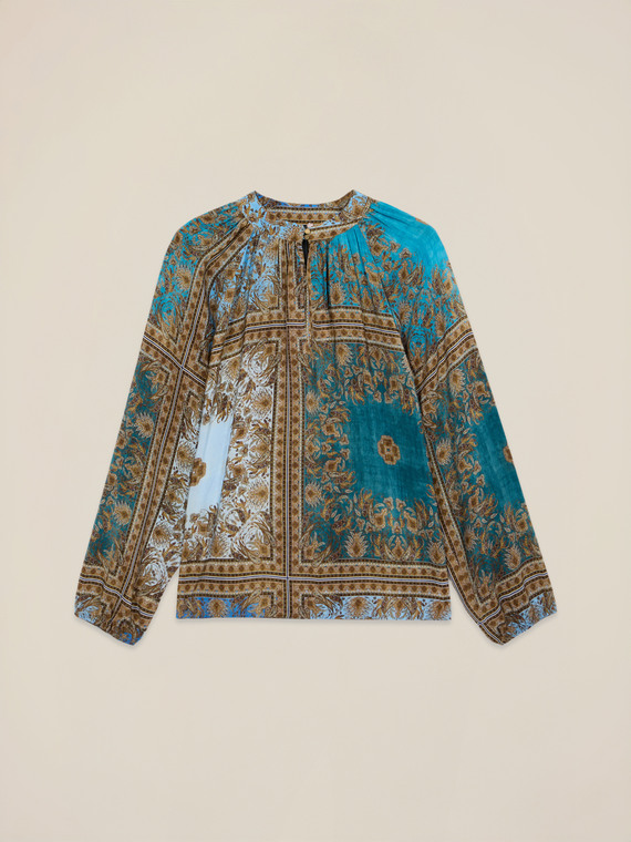 Viskosebluse mit Muster