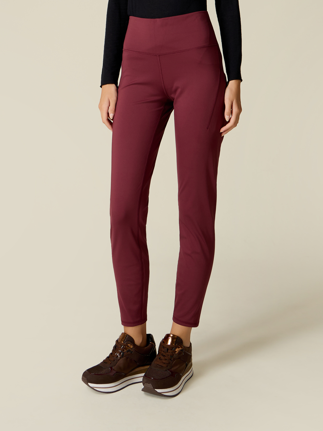 Leggings sportivi in tessuto tecnico image number 3