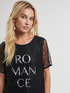 T-Shirt mit Aufdruck und Spitze image number 2
