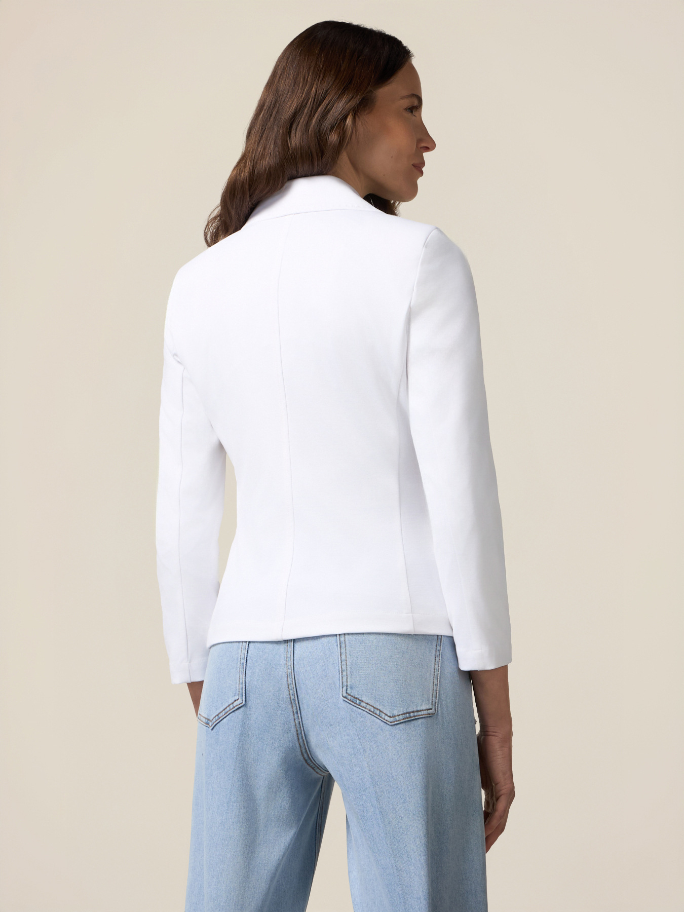 Blazer crois&eacute; en jersey milano image number 1