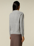 Maglia misto cashmere con inserti in pizzo image number 1