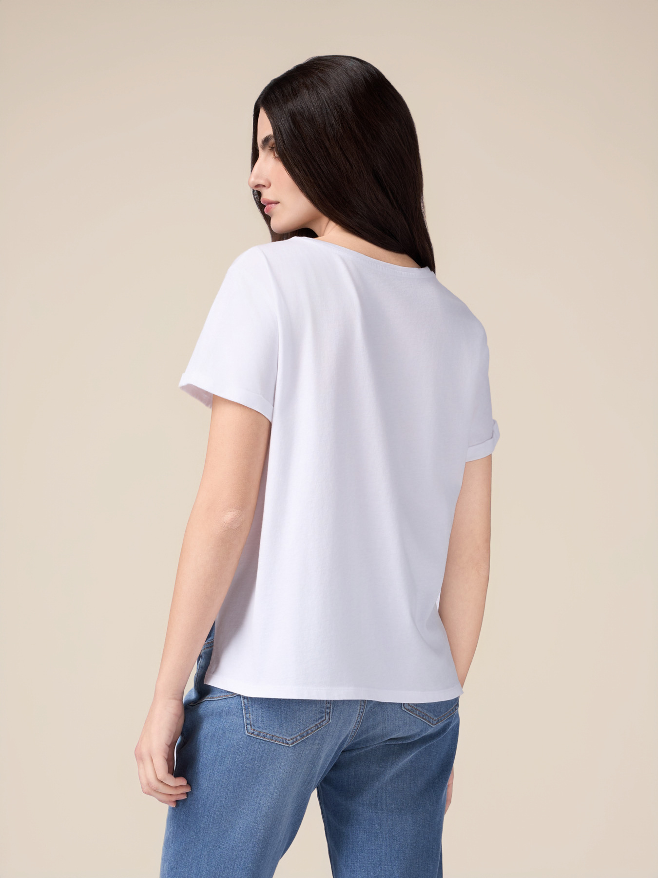 T-Shirt mit Pailletten-Stickerei image number 1