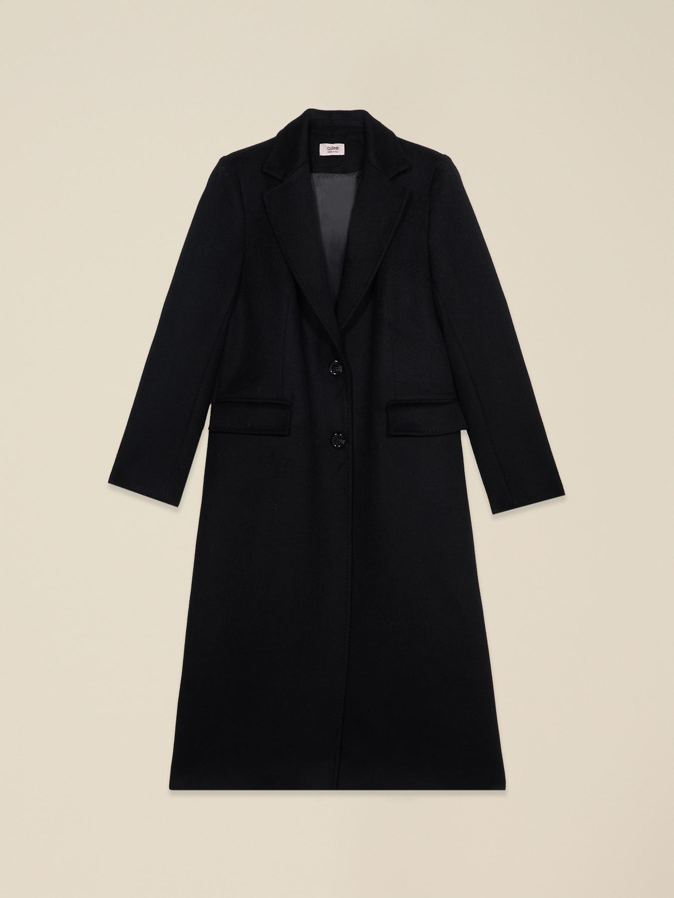 Long wool-blend coat image number 0