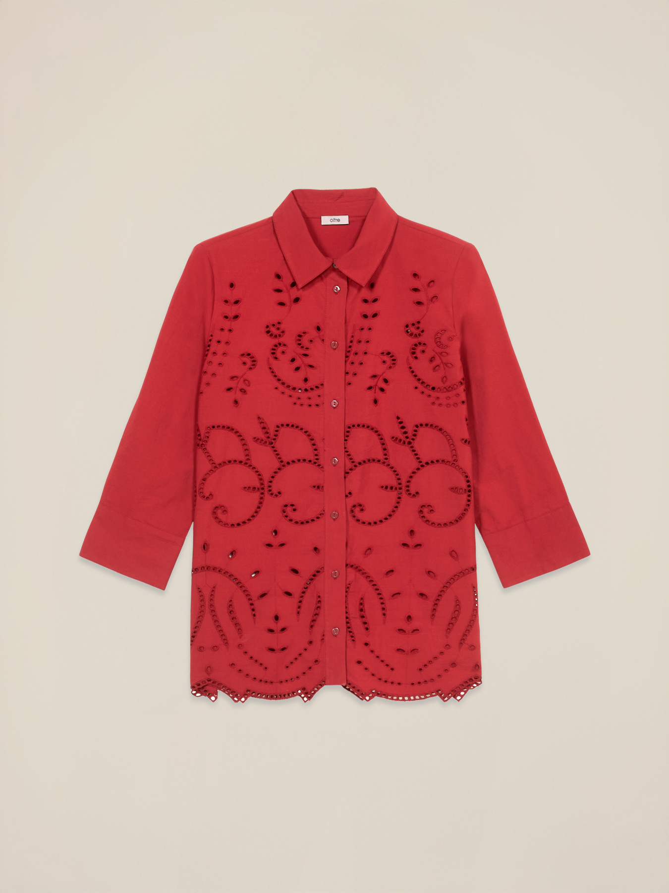 Bluse aus Lochstickerei image number 4