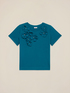 T-shirt con applicazioni floreali image number 3