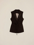 Gilet crois&eacute; avec clous et sertissures image number 3