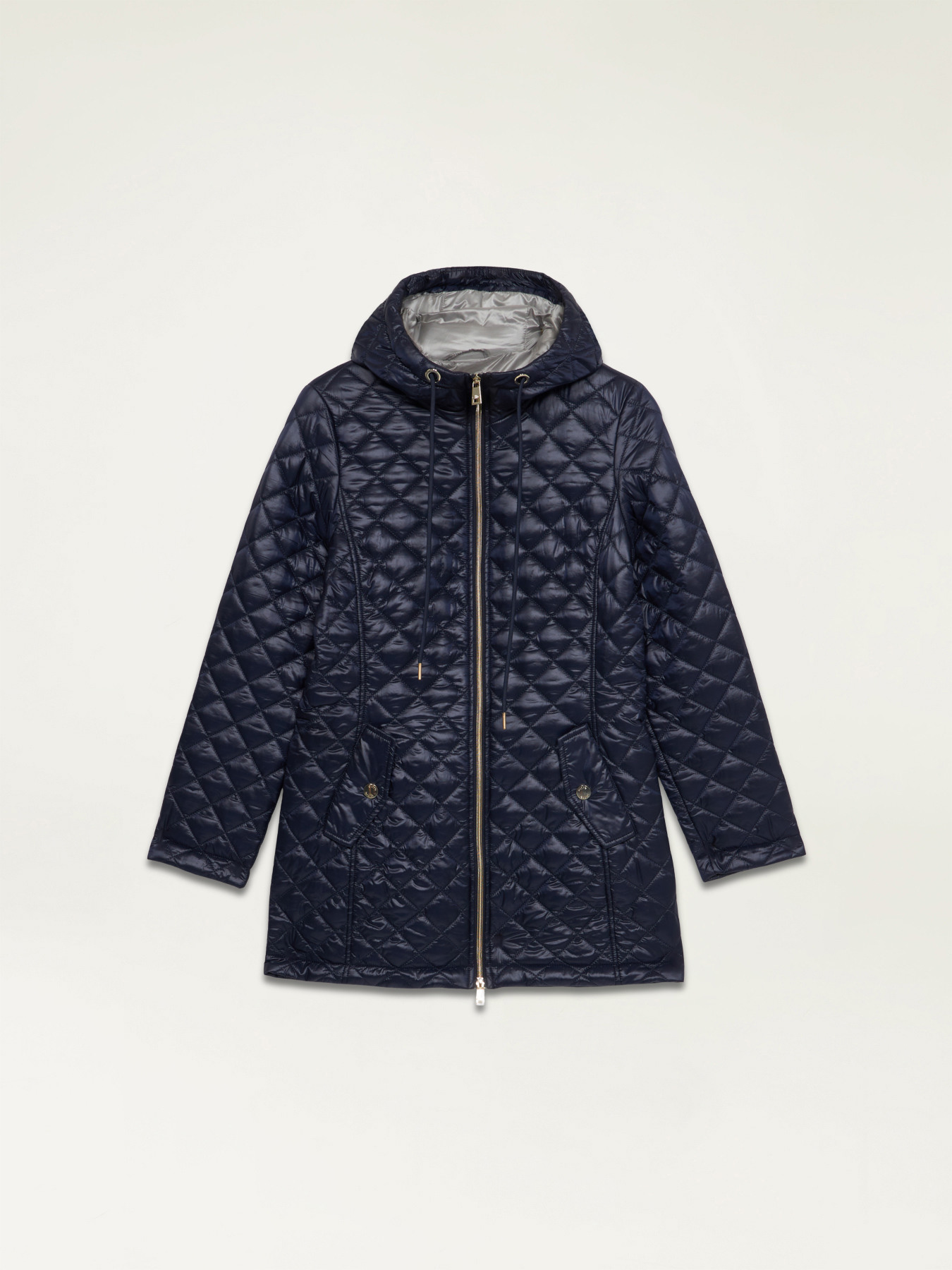 Lightweight midi down jacket image number 3