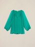 Blusa fluida mezcla de seda image number 3