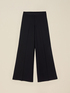 Wide-leg palazzo pants in crepe fabric image number 4