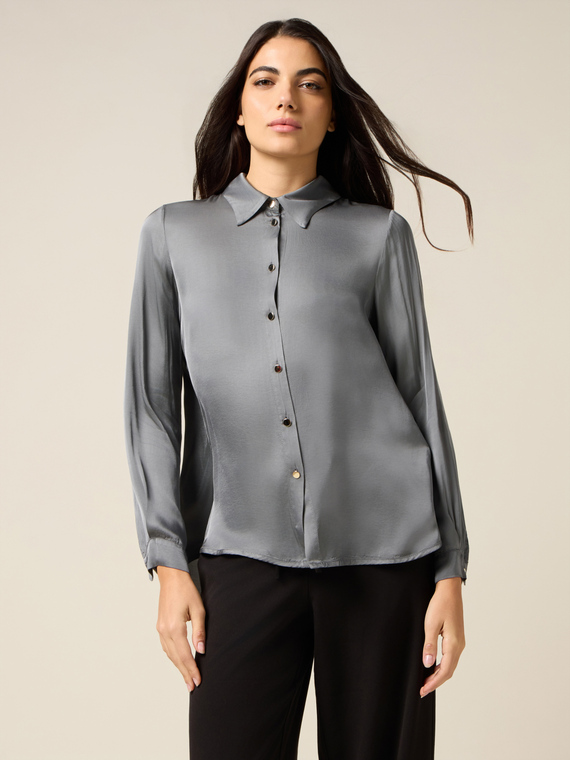 Viscose satin shirt