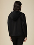 Silky touch sweatshirt with zip and hood image number 1