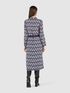 Patterned chemisier dress image number 1