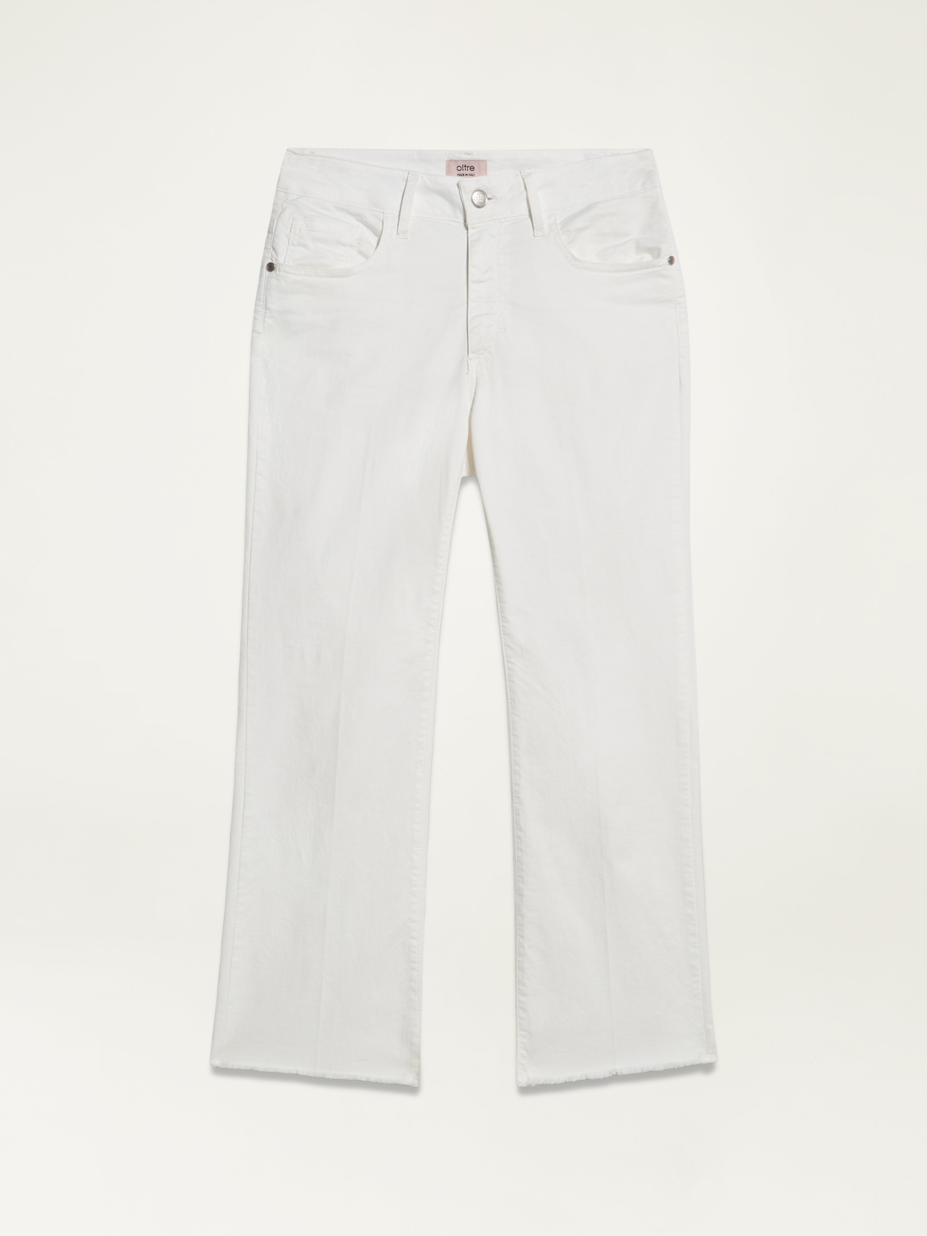 Pantalones little flare en drill de algod&oacute;n image number 4
