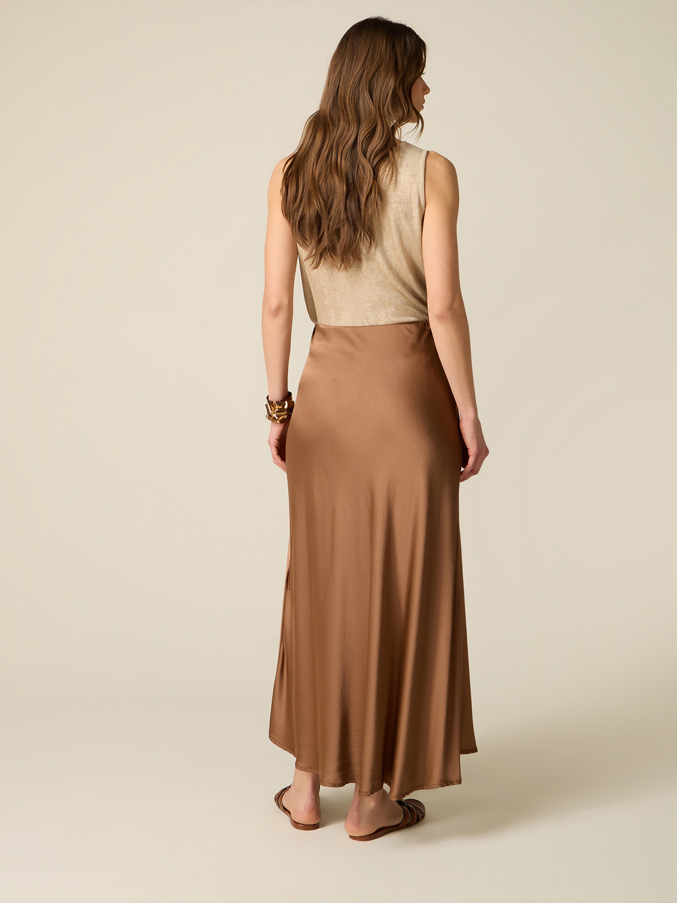 Rock aus Viskose-Satin image number 1