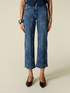 Cropped-Jeans mit Kristallbesatz image number 3