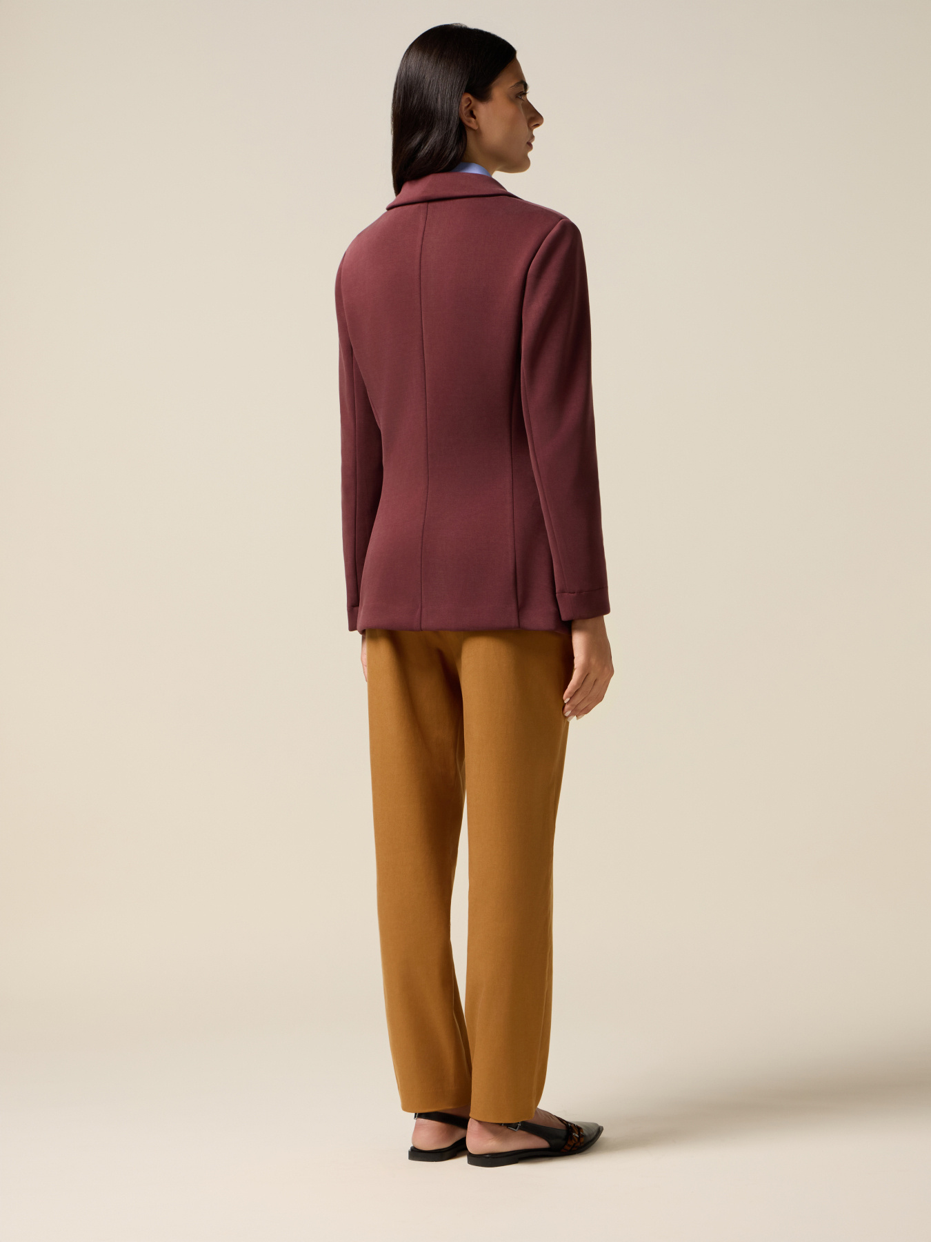 Scuba fabric jacket with appliqu&eacute;s image number 1