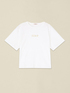 T-shirt boxy en coton avec broderie bijou image number 3
