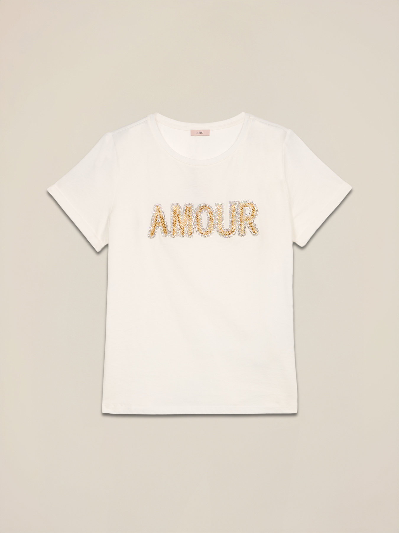 Camiseta con parche de joya image number 3