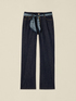 Jeans regular con foulard in vita image number 4