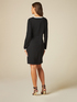 Robe en point de Milan avec profils contrast&eacute;s image number 1